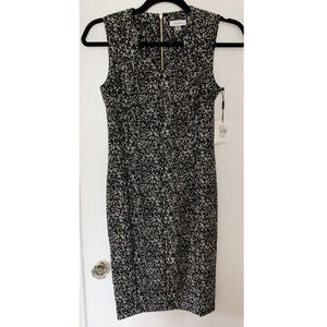 Calvin Klein Jacquard Compression Sheath Dress 8